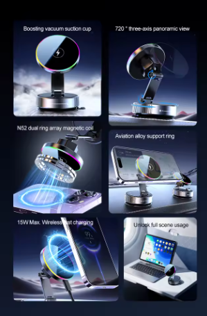 Magnetic Car Phone Holder & Mag Safe Charging Stand