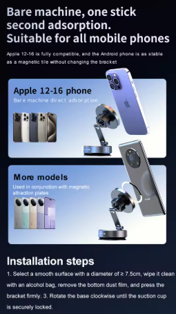 Magnetic Car Phone Holder & Mag Safe Charging Stand