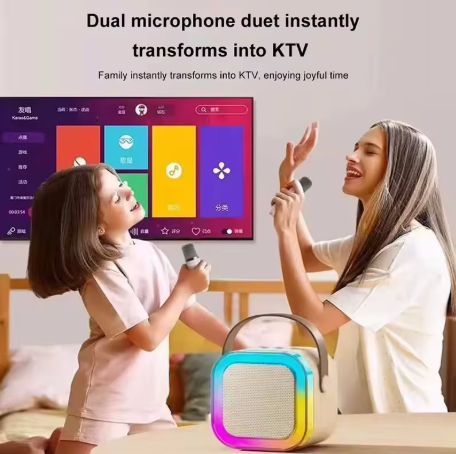Mini Bluetooth Speaker + 2 Mics